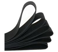 Cinta Elastica Costura Banda elástica de licra blanca y negra 4 metros (1,5-5 cm), ideal for coser cinturones o for ropa, con cordón nailon for pantalones cortos, faldas(Black,3.5cm)