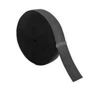 Cinta Elastica Costura Banda elástica for coser de 1,5 a 15 cm, cinturilla tela blanca y negra para bricolaje(Black 5cm x 15m)