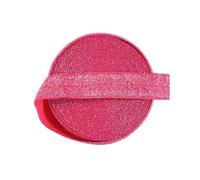 Cinta Elastica Costura Cinta elástica plegable con purpurina FOE de 15 mm licra, ideal for el pelo, diadema, vestido, costura, 2, 5 y 10 yardas(Color6,10 Yard)