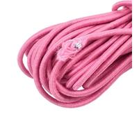 Cinta Elastica Costura Cuerda elástica de 20-100 metros, 2,5mm, sombreros poliéster, cordón for ropa, cinta, pantalones, zapatos, banda goma, accesorios costura(06LightRoseRed,100Meters)