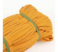 Cinta elástica de 3 mm y 6 mm, bandas elásticas, goma elástica, hilo elástico, adornos de encaje para manualidades, costura, cinturilla, accesorios para prendas de vestir, 4/10 yardas, amarillo dora