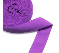 Cinta Elastica Lote de 5 yardas de cinta elástica de 20 mm de grosor, elástica, de licra, de satén, for costura de encaje, accesorios de bricolaje.(Purple501)