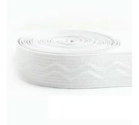 Cinta elástica para costura, Bandas Elásticas de Silicona Antideslizantes for Costura DIY Multicolor 10-50mm 2/5M(EB013-White2-20mm,5Meters)