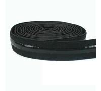 Cinta elástica para costura, Bandas Elásticas de Silicona Antideslizantes for Costura DIY Multicolor 10-50mm 2/5M(EB014-Black-10mm,2Meters)