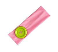 Cinta elástica para el pelo con botones de moda para mujeres y niñas, banda elástica perfecta para entrenamiento y trajes casuales, accesorio de moda