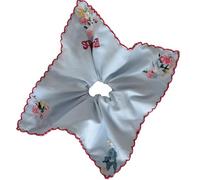 Cinta elástica para el pelo con diseño floral azul para mujer, con tela elástica para el trabajo al aire libre
