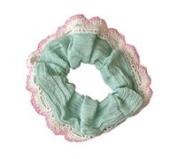 Cinta elástica para el pelo con ribete de encaje para el pelo, banda elástica para el pelo, elegante diadema de encaje para mujer, adornos para el pelo de primavera