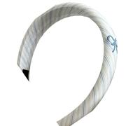 Cinta elástica para el pelo de tela suave y elástica, estilo retro francés, color blanco, para mujeres y niñas, estilo diario