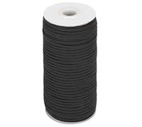 Cinta Elástica para Ropa DIY, Cuerda de Alta Elasticidad, 180 M Blanco - Resistente y Flexible, Ideal para Costura y Bordado (negro)