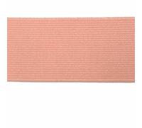 Cinta elástica plana de alta calidad de 20 mm, 30 mm y 40 mm de ancho para coser accesorios de ropa. Cordón de goma grueso negro, ideal para manualidades. Color rosa carne. 40