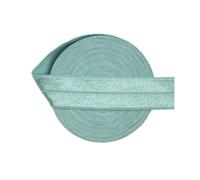 Cinta elástica plegable brillante de 20 mm de spandex sólido para costura de ropa interior y vestidos, 50/100 yardas por carrete, azul Nilo, 20 mm, 100 yardas