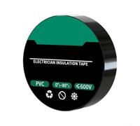 Cinta eléctrica de PVC ignífuga, aislamiento grueso para cableado seguro y organización de cables, rollo negro para uso doméstico e industrial (3 piezas)
