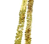 Cinta Encaje Vintage Cinta elástica de encaje con lentejuelas de 2, 5 y 10 metros for decoración de vestidos de novia, accesorios de costura DIY(Color15,2cm-5Meters)