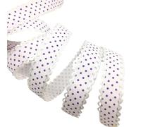 Cinta estampada en relieve de 5 yardas for manualidades, lazos, álbumes de recortes, Pascua, bodas, regalos y embalaje floral.(2cm-D)