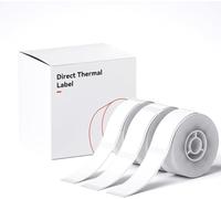 Cinta Etiquetadora para Impresora D11/D110/D101, 3 Rollos de Papel Adhesivo Impermeable de Recambio para Niimbot D11 Serises Printer, 15×30mm+15×50mm+12×40mm(White)