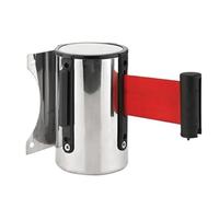 Cinta Extensible De Seguridad Cinta de barrera retráctil de acero inoxidable for montaje en pared, for control de multitudes, for deportes al aire libre, 2, 3 y 5 metros(Red,3meters)