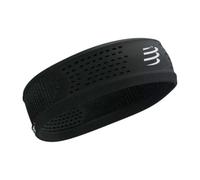 Cinta de pelo de Running Compressport Thin On/Off Negro/Blanco Talla única