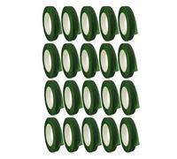 Cinta floral, Cinta floral verde de 1,2 cm x 18 m, paquete de 1 a 30 unidades for envolver tallos de ramo(20rolls)