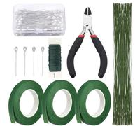 Cinta Floral - Kit de 1.2 cm para Hacer Ramos,Calibre 30 para Envolver Injertar Bodas Scrapbooking Manualidades