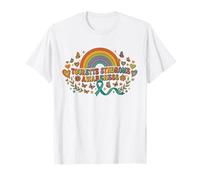 Cinta Floral Retro para concienciar sobre el síndrome de Tourette Camiseta