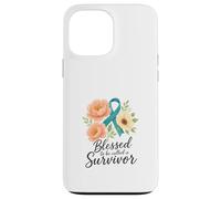 Cinta Floral Verde Azulado Survivor Art Carcasa para iPhone 13 Pro MAX