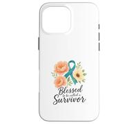 Cinta Floral Verde Azulado Survivor Art Carcasa para iPhone 16 Pro MAX