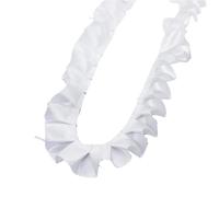 Cinta for ajuste, cordón, 5 yardas, 2, CM de ancho, correas plegables, vestido muñeca, manga, escote, accesorios ropa hechos a mano DIY Para manualidades y decoración(White)