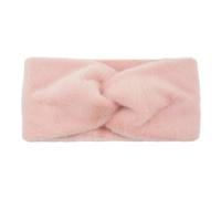 Cinta for el pelo de felpa for invierno, banda elástica ancha y cálida for, turbante ancho liso, calentador orejas, accesorios for cabello suaves DIY, 2 uds Para Mujer(Pink)