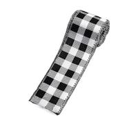 Cinta genérica en blanco y negro - DIY decoración del hogar, cinta para creación de nudos - para maestros de arte apasionados regalos de boda, fabricación de nudos decoradores