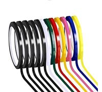 Cinta gráfica para pizarra blanca, 8 colores, paquete de 12 unidades de 3 mm x 65 m por rollo, cinta autoadhesiva para arte de artista (PET)