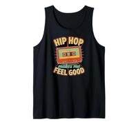 Cinta gráfica Retro Hip Hop Makes Me Feel Good Camiseta sin Mangas