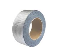 Cinta impermeable de butilo, Cinta de lámina caucho butílico, 5-10m x 5-50cm 1-1,5mm, reparación canalones techo, RV(10m*5cm*1.2mm)