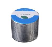 Cinta impermeable de butilo, Cinta del agua de la goma butílica papel aluminio for tamaños múltiples reparación escape(20cm X 5 Meter)
