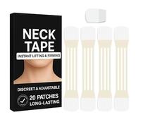Cinta instantánea para el cuello, parches elásticos para levantar el cuello, diseño que aprieta la piel, adherencia de larga duración, 20,5 x 4 x 0,1 cm, para familia, mujeres, madre