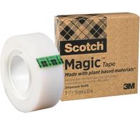 Cinta invisible Scotch Magic: Una opción más respetuosa con el medio ambiente, 1 rollo de 19 mm נ30 m