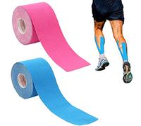 Cinta Kinesiología Tape, Venda Neuromuscular Adhesiva, 2PCS Alivio Dolor Muscular, Elásticas, Impermeable, Vendaje Kinesiológico, Apto Para Múltiples Zonas, Rollo, 3.5cmx5m