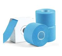 Cinta Kinesiológica, Kinesiotape 5m x 5cm 3 Rollos- Venda Neuromuscular Elástica, Impermeable y Transpirable - Alta Elasticidad Tape Vendaje Deportivo - Para Hombro, Rodilla, Espalda