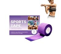 Cinta Kinesiológica Violeta 4m X 7.5cm, Tape Neuromuscular, Tape Deportivo Elástico Impermeable, Soporte Para Músculos Y Articulaciones, Para Muñecas, Tobillos, 1 Rollo