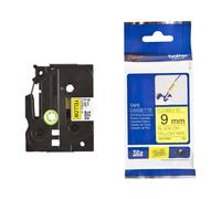 Cinta laminada flexible TZe-FX621 Negro sobre amarillo (8 mts/09 cm) - BROTHER