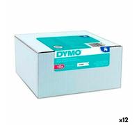 Cinta Laminada para Rotuladoras Dymo Blanco Negro Autoadhesivas 10 Piezas (12 Unidades)