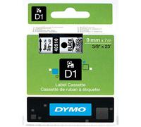 Cinta Laminada para Rotuladoras Dymo D1 40910 9 mm LabelManager™ Transparente Negro (5 Unidades)