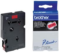 Cinta Laminada TC-491 Negro Sobre Rojo (7.7mts/0.9cm) - BROTHER