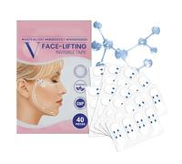 Cinta Lifting Facial Invisible - 40 Piezas Tiritas Faciales Ultra Delgadas Para La Belleza Y El Maquillaje - Cinta Cutánea Para La Cara | Para Piel Caída Cuello Contorno Ojos y Doble Mento