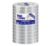 Cinta Logic 1550 Super Duty cinta de filamentos, 320 kg de resistencia, 60 Yds X 3/4 "Ancho, claro (caja de 12)