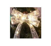 Cinta Luminosa Navidad Árbol Hogar Interior Fiesta Año Nuevo Decoración | Cinta luminosa perfecta para dar un toque mágico a tu decoración navideña.(Silver-warm,5m(197in))