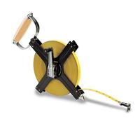 Cinta m trica de acero larga con marco de metal y carrete abierto Komelon N6300 de 300 pies