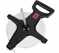 Cinta m trica de carrete abierto Champion Sports de 100 metros (330 pies) con manivela de punta met lica - Cinta m trica abierta para atletismo,