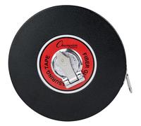 Cinta m trica de carrete cerrado Champion Sports de 30 m (100 pies) - Cintas m tricas resistentes con manivela para atletismo, salto de longitud