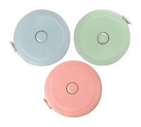 Cinta m?trica de costura de 3 piezas, cinta m?trica de costura de 1,5 m, cinta m?trica retr?ctil suave para costura, sastre, costurera