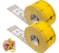 Cinta m?trica de sastre de 2 piezas con una longitud total de 150 cm, cinta m?trica 2 en 1 con graduaci?n en cm y pulgadas, para medir ropa, grasa cor